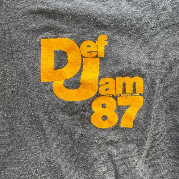 Vintage 1987 Def Jam Tour Shirt Local Crew Bigger and Deffer  - Hip Hop history - Picture 7 of 16